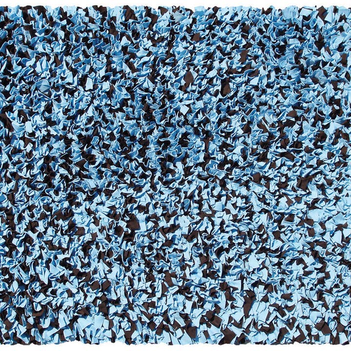 Shaggy Raggy Blauw/Bruin voor wholesale door The Rug Market