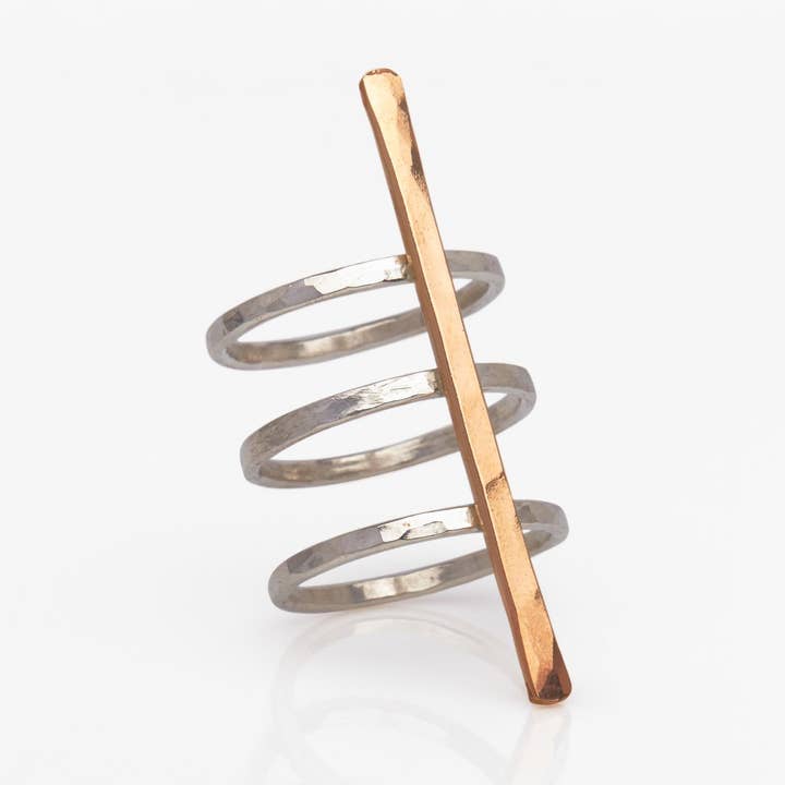 Ladder Ring for wholesale by Nashelle Jewelry