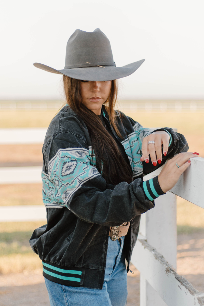 Sterling Kreek - Vente Bombers – femme - Blouson aviateur Horizon du Haut Désert6