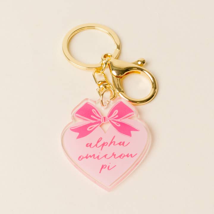 The Darling Effect - Wholesale Keychain - Women's - Sorority Sweetheart Bow Acrylic Keychain - 19 Chapters4
