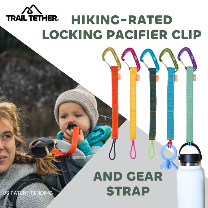 Trail Tether: Hiking-Rated Pacifier Clip and Multi-Use Strap for wholesale by Trail Tether