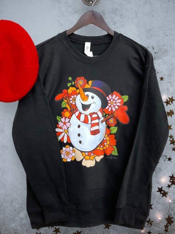 LBL SWEAT DTF SNOWMAN Graphic Tshirt for wholesale by L&B Life