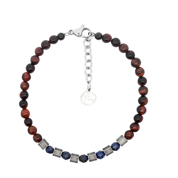 MEN'S BRACELET WITH STONE BEADS - KM24100A932/933 for wholesale by AMORINO SRL