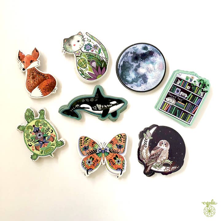 Cynla – wholesale Klistermärke – Butterfly klistermärke - monark, vackra klistermärken, 3 tums vinyl