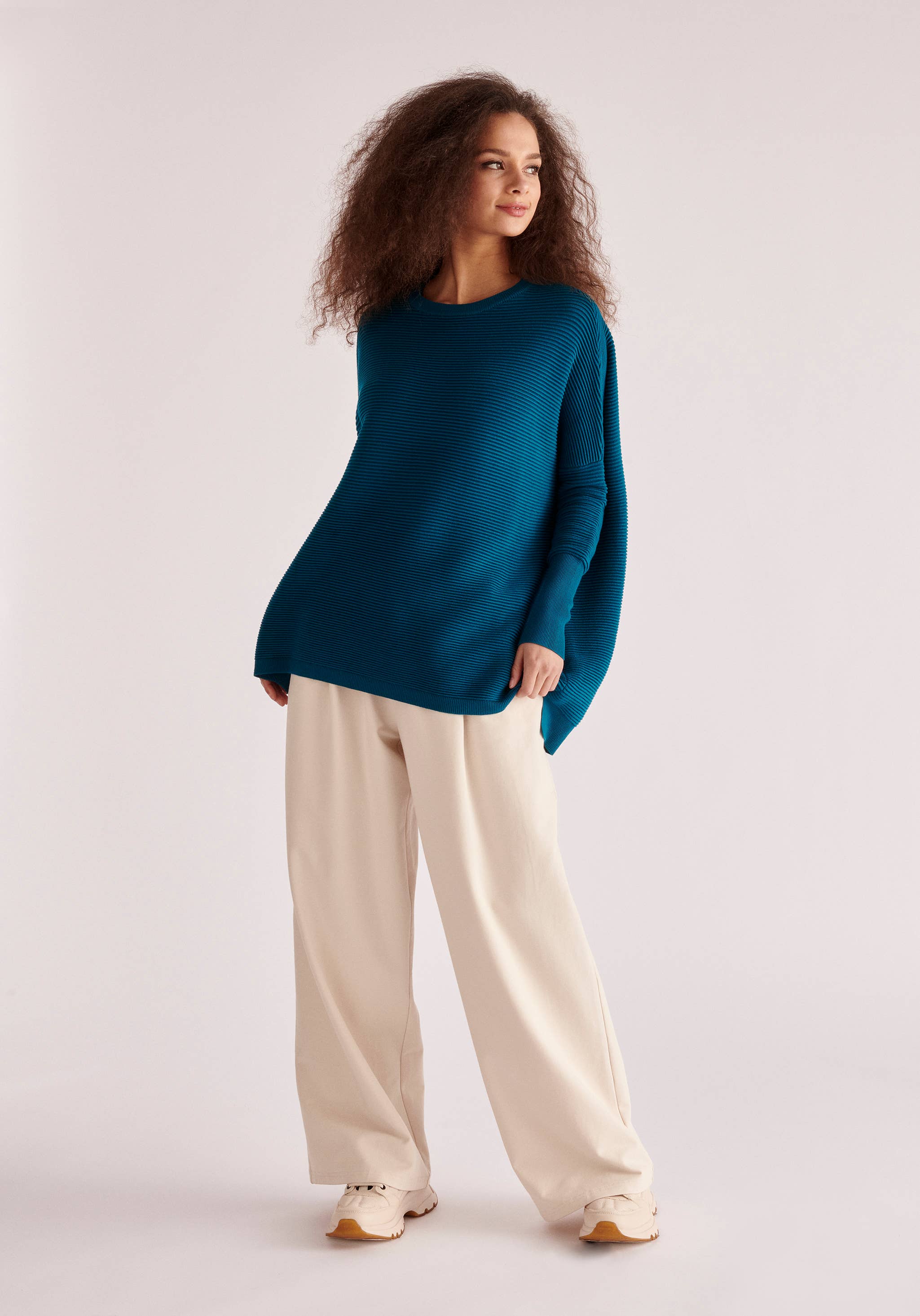 Paisie – wholesale Pullovertröja - Dam – Paisie ribbad tröja med lös passform54