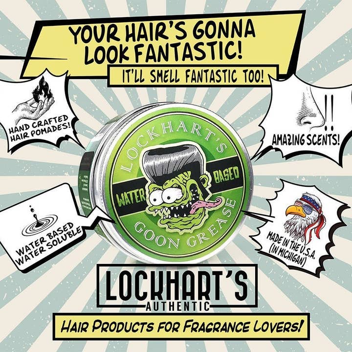 Lockhart's Authentic Grooming Company, LLC - Wholesale Hair Styling Gel/Mousse - Water Based Goon Grease - WHOLESALE1