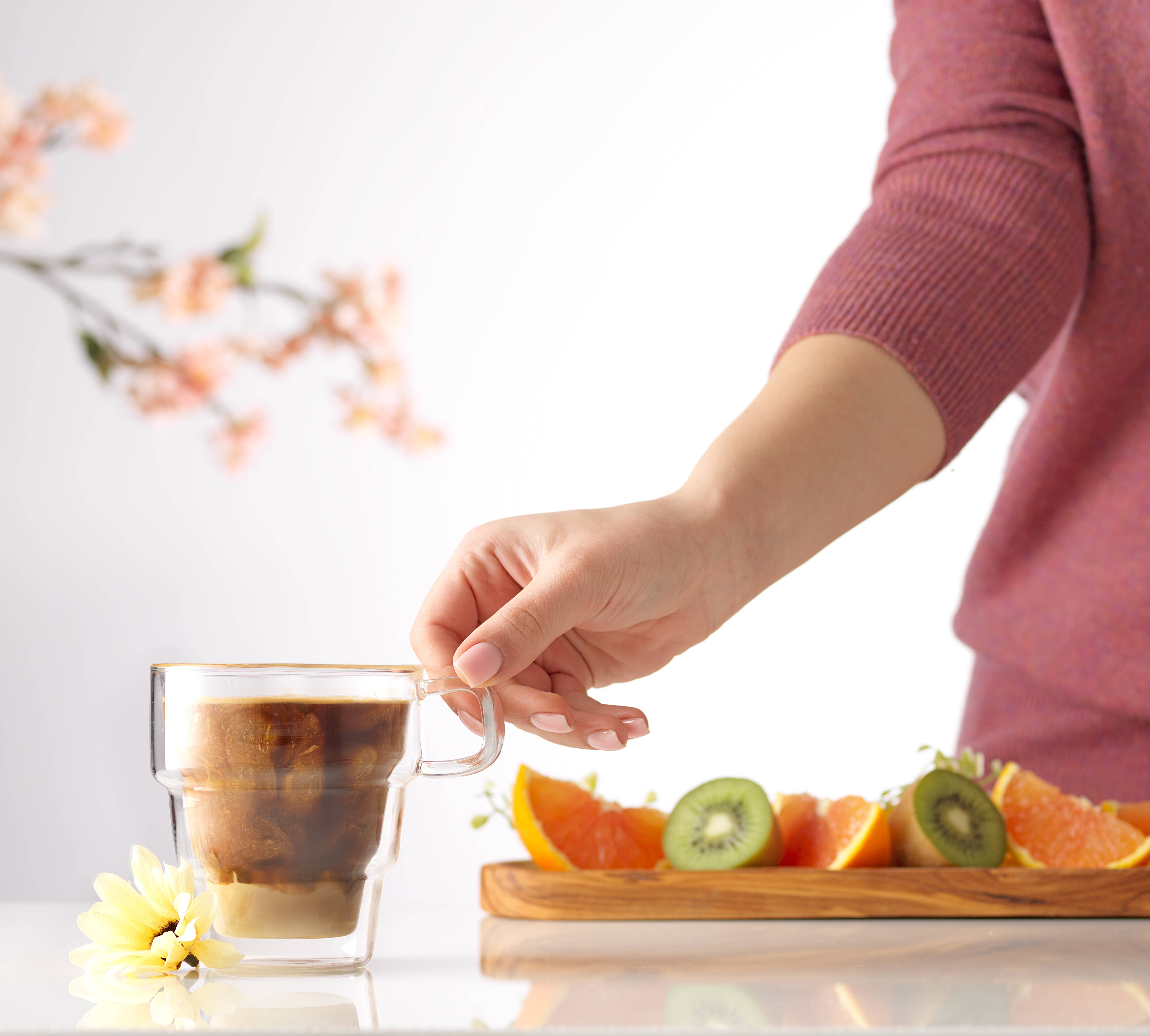 JoyJolt – Chávena de chá por atacado – Copos de café de parede dupla Pila, 10 onças, conjunto com 22