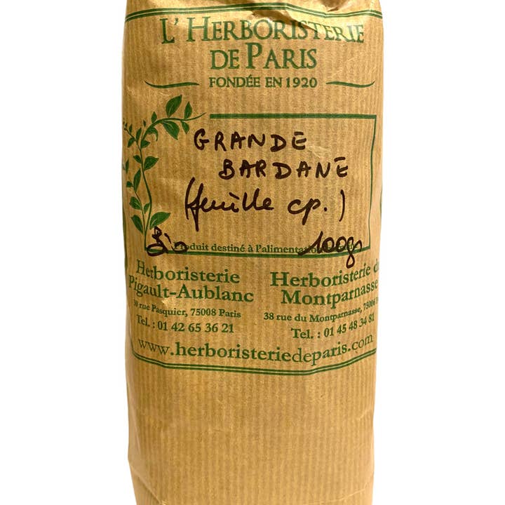 L'HERBORISTERIE DE PARIS - Wholesale Health/Detox Tea - Organic Burdock Cut Leaves 100g Herboristerie de Paris