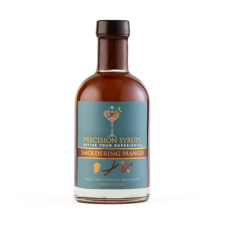 Smoldering Mango Syrup-WS Case of 6 for wholesale by Precision Syrups, LLC