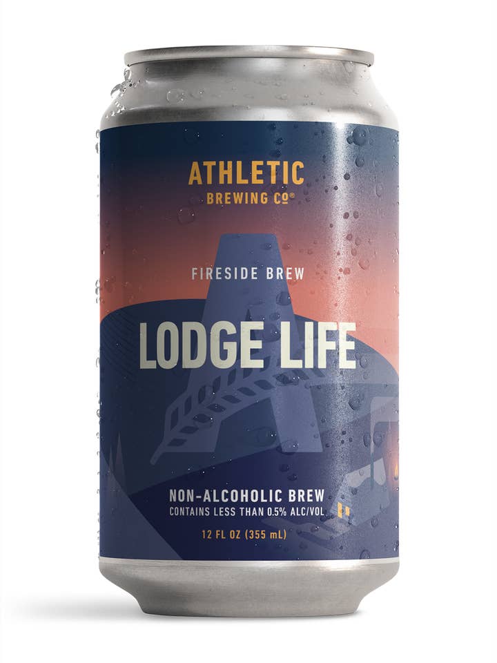 Lodge Life (Non-Alcoolisé) Caisse de 24 canettes de 4x6 packs pour la vente par Athletic Brewing Company