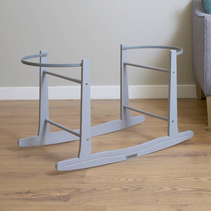 Supporto per cestino Moses a dondolo grigio standard per la vendita all'ingrosso da parte di Clair De Lune