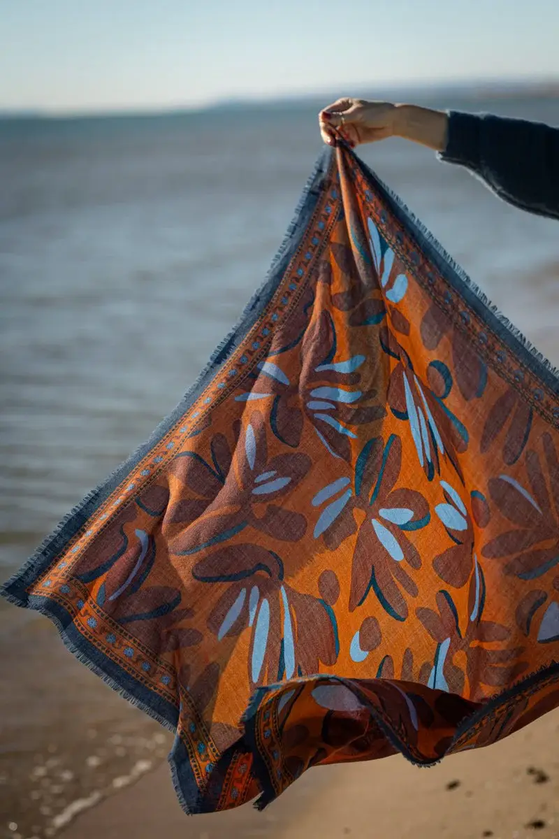 BOULBAR - Vendita all'ingrosso Sciarpa - Donna - Sciarpa in lana Eclat blu3