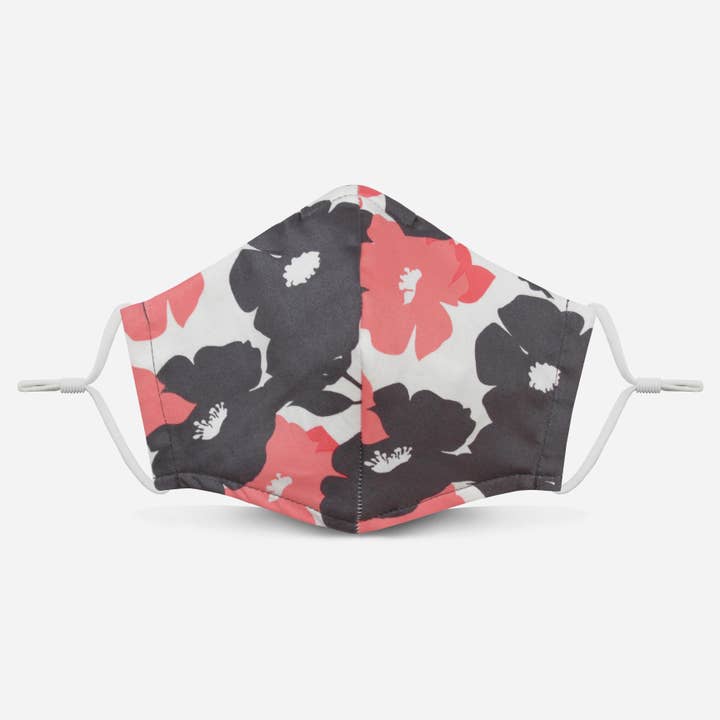 Unity Mask 2.0 w/ Filter Pocket (Gray/Floral) for wholesale by Pocket Square Clothing