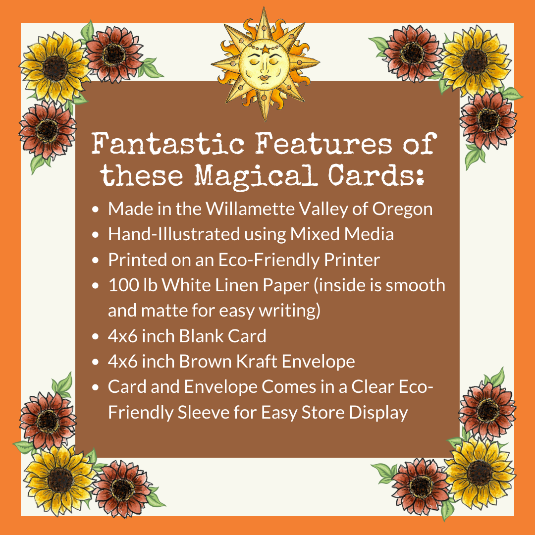 NOMAD Moon Magic - Wholesale Verjaardagskaartje - Verjaardagskaart met heksenzon, handgemaakt en met de hand geïllustreerd5