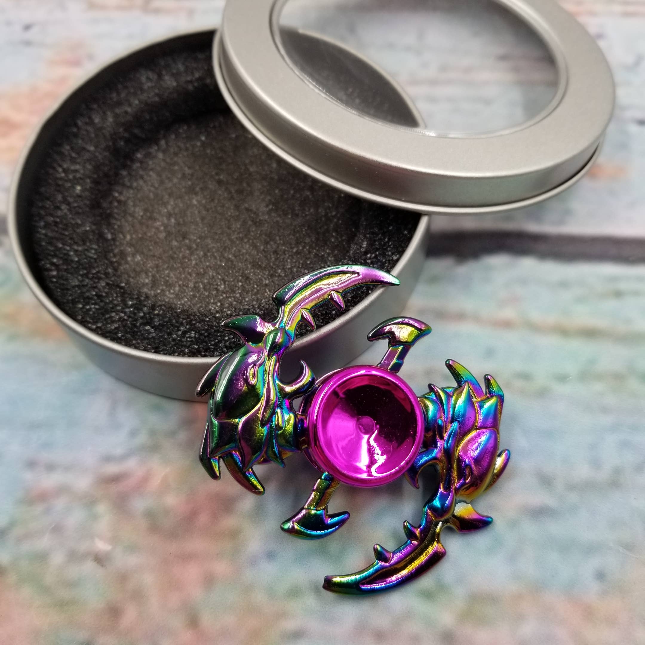 MIAS SHOP - Vente Fidget/jouet anti-stress – enfant - Jouet Anti-Stress Gyro à Bout de Doigt en Métal avec Boîte5