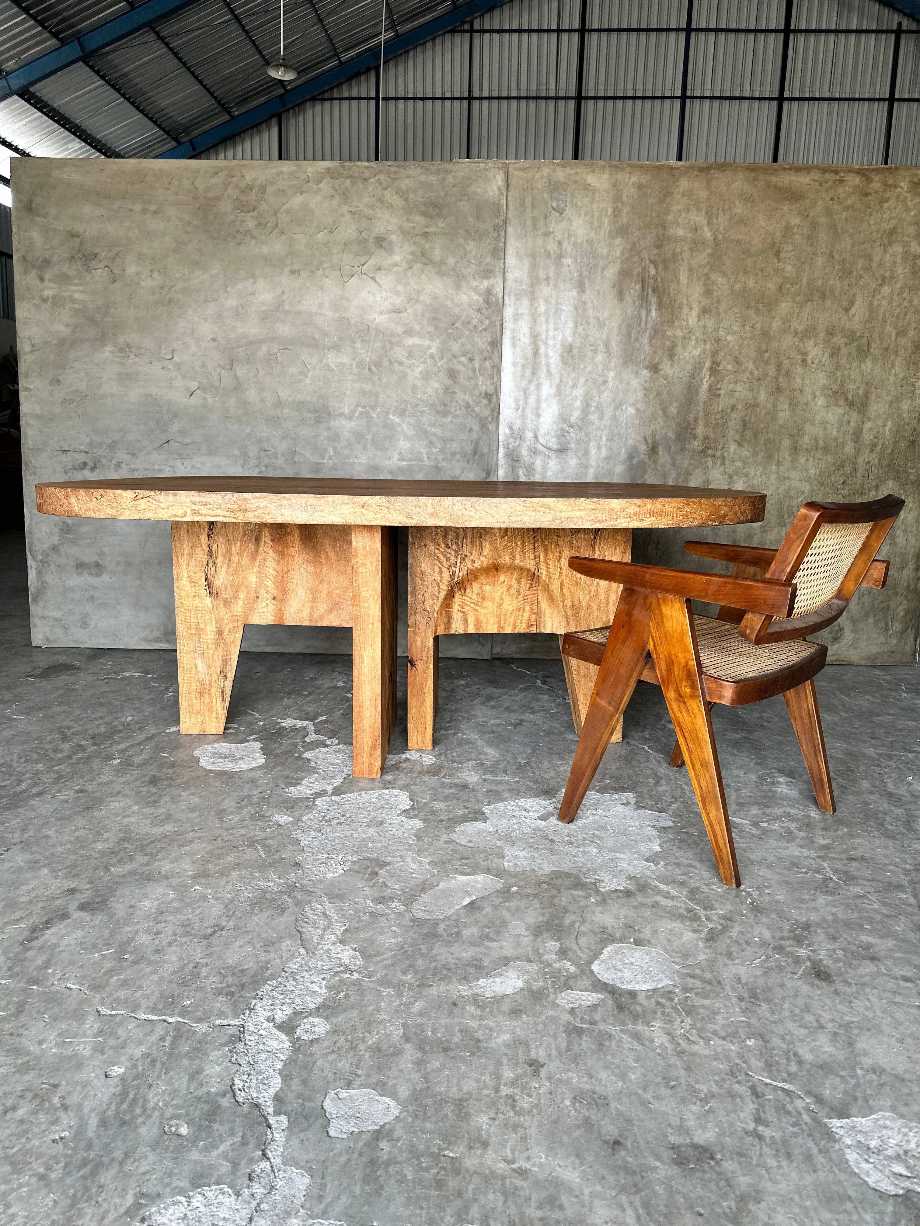 Office Objets - Wholesale Coffee Table - Massive mango wood table 2m10x1m11