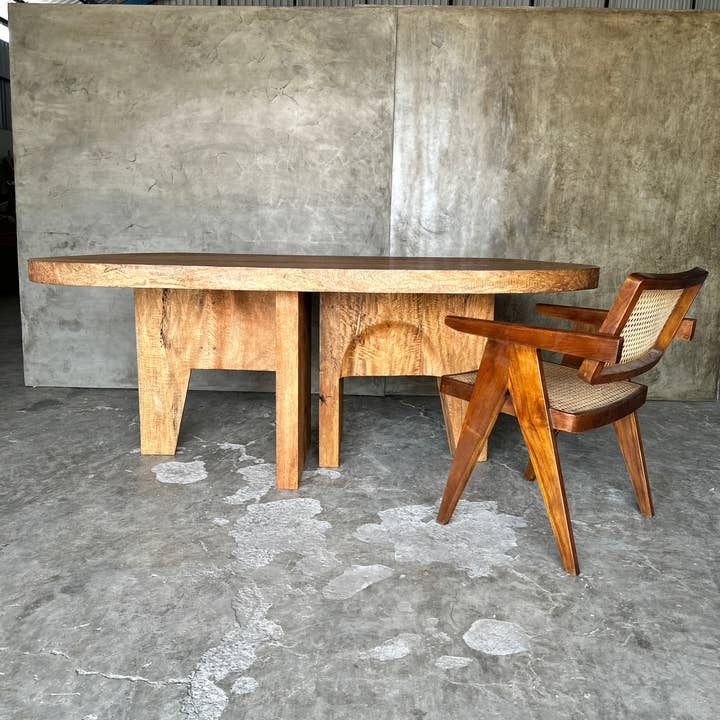 Office Objets - Wholesale Coffee Table - Massive mango wood table 2m10x1m11