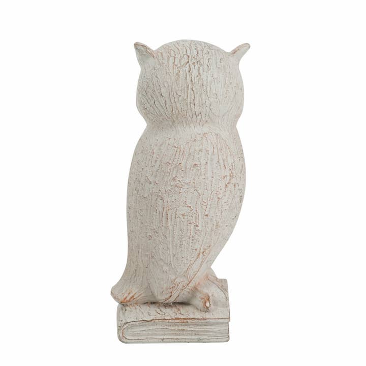 A&B Home Group Inc. - Wholesale Decorative Tabletop Object - 4x3.5x8" Brown Polyresin Perched Owl Figurine 12EA/CTN1