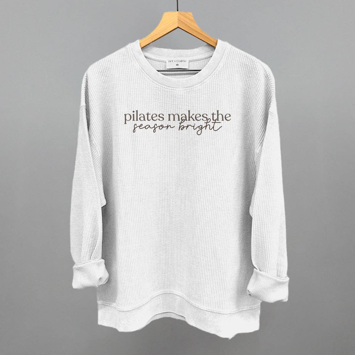 Ivy + Cloth - Wholesale Screen Printed T-Shirt - Women's - Pilates Makes The Season Bright8