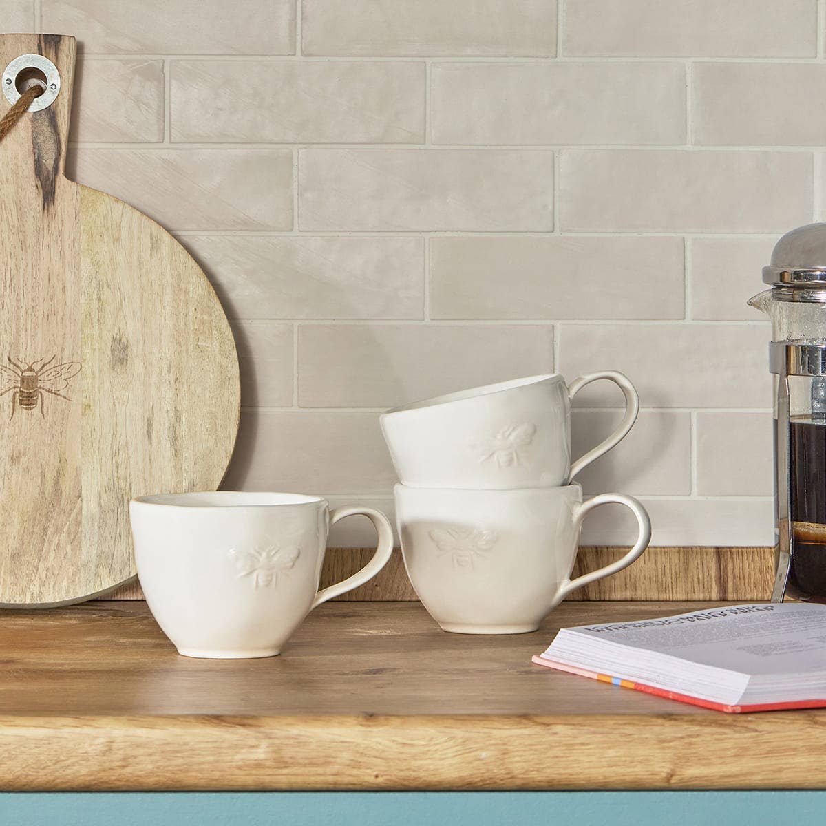 Sophie Allport - Wholesale Coffee Mug - Bees White Stoneware Mug2