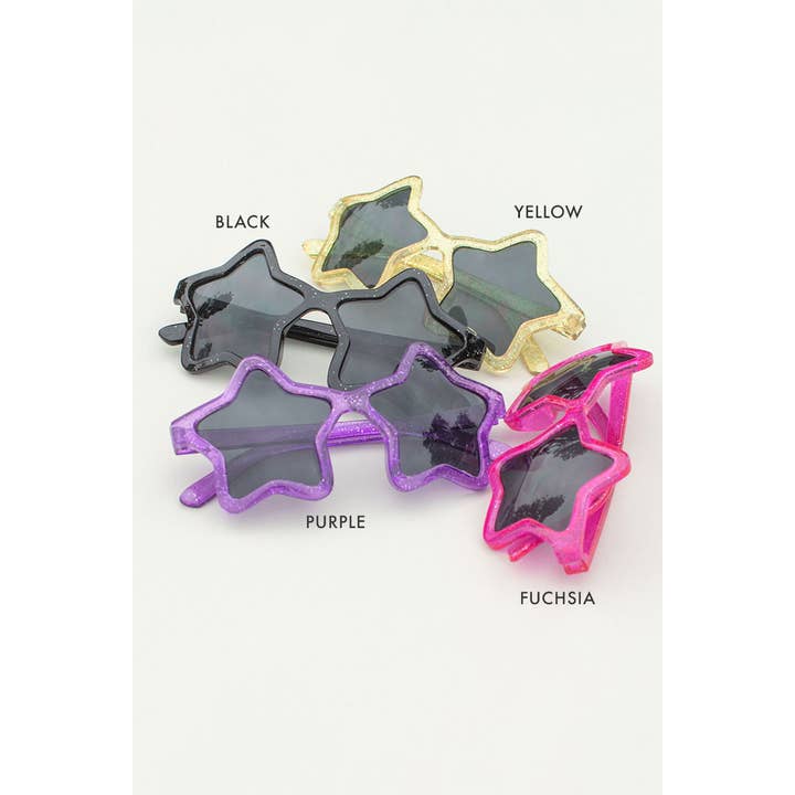 Space 46 Wholesale - Wholesale Sunglasses – kids - Glitter Star Kids Sunglasses1