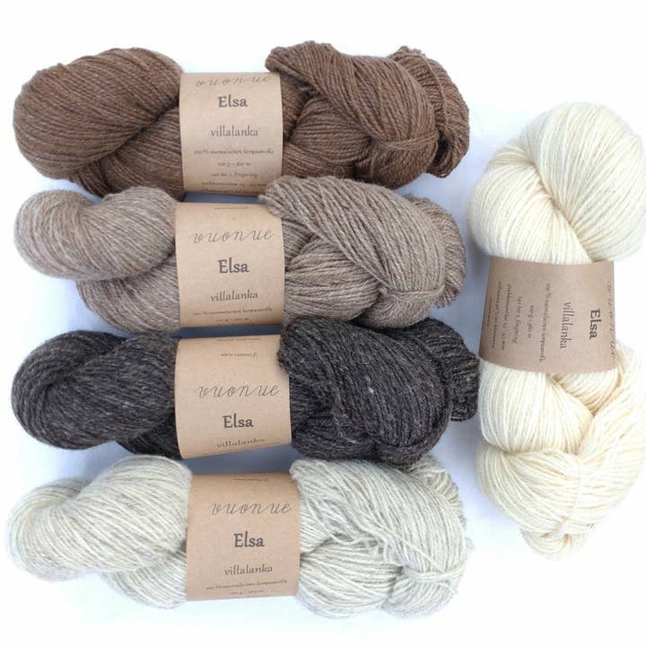 Elsa ullgarn, ofärgad för wholesale av Vuonue