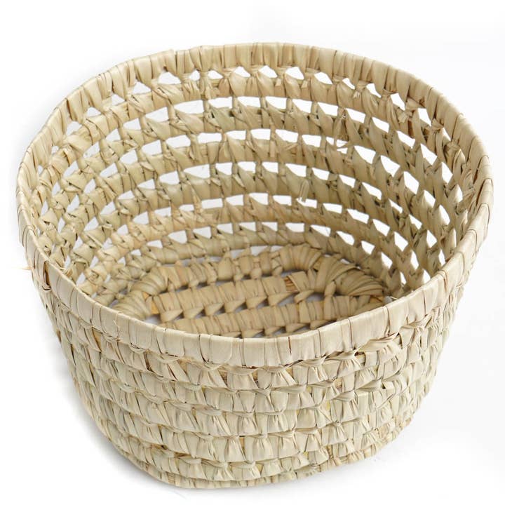 High crafty – wholesale Basket – Handcrafted Simple Round Basket – Natural Palm – Christmas 8