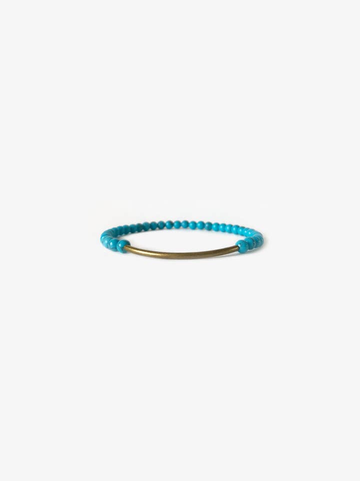 Tubular Bracelet - Blue Howlite for wholesale by BRANCO