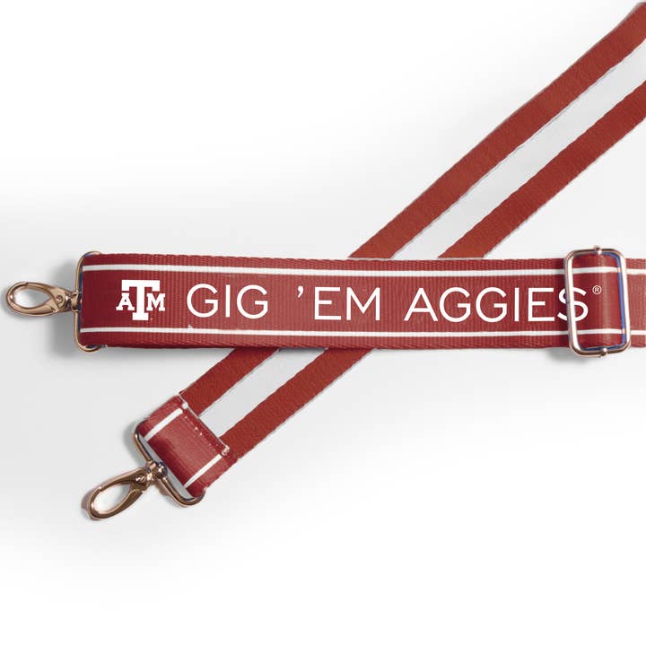 Patterned Shoulder Strap 1.5" - Texas A&M for wholesale by Desden