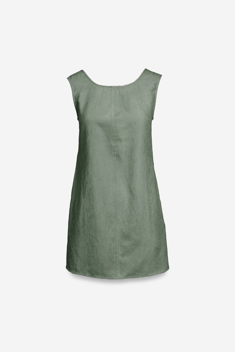 Naked Zebra - Wholesale Dress - Women's - Sleeveless Soft Matte Mini Shift Dress5