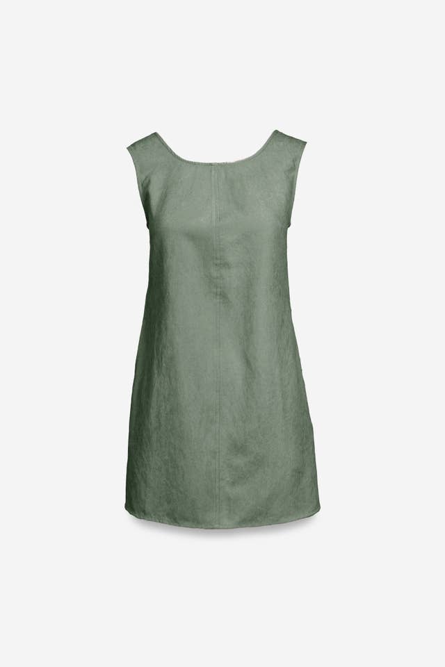 Naked Zebra - Wholesale Dress - Women's - Sleeveless Soft Matte Mini Shift Dress5