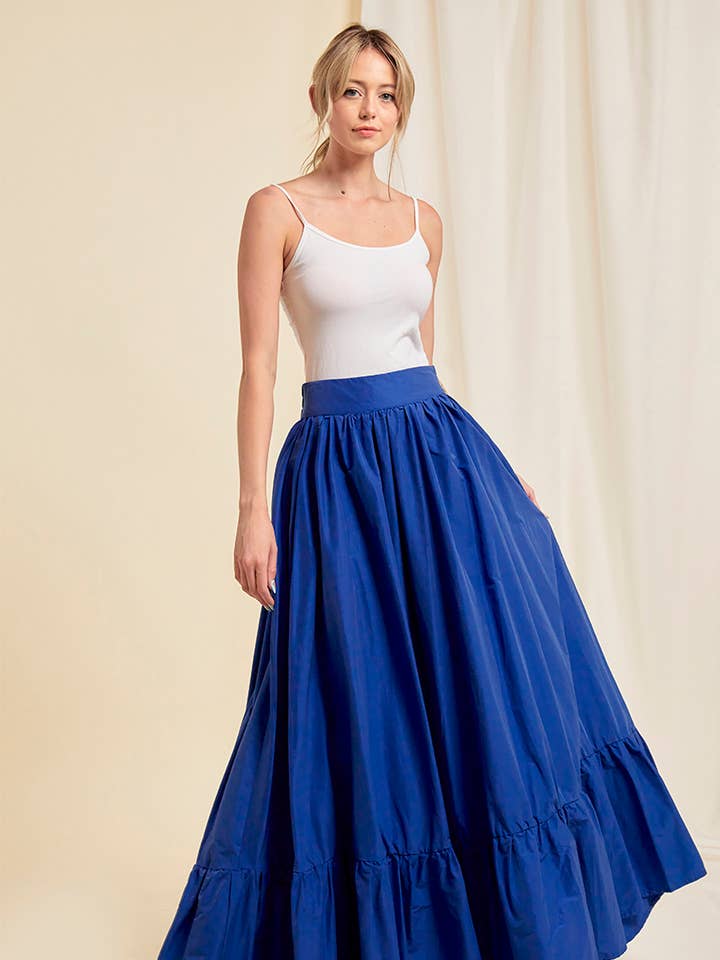 MAXI NEDERDEL MED LOMMER for engroshandel hos QMP Moda