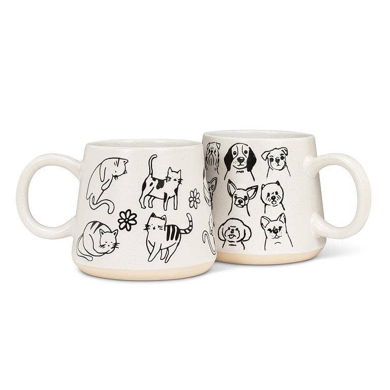 Abbott - Wholesale Coffee Mug - Oversized Mug with Dogs-4"H(17oz)3