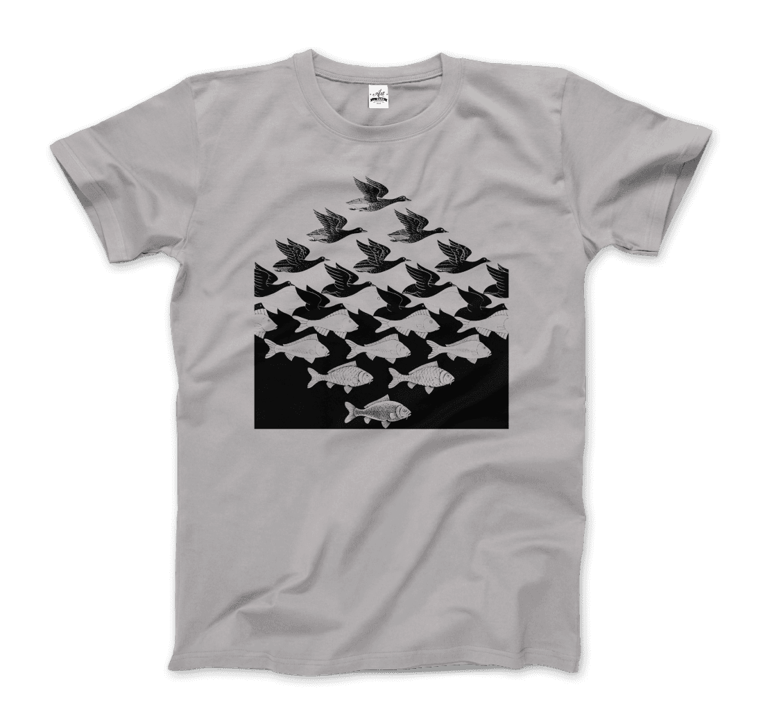Art-O-Rama Shop - Wholesale T-Shirt (Graphic) - Unisex - MC Escher Sky and Water I Art T-Shirt11