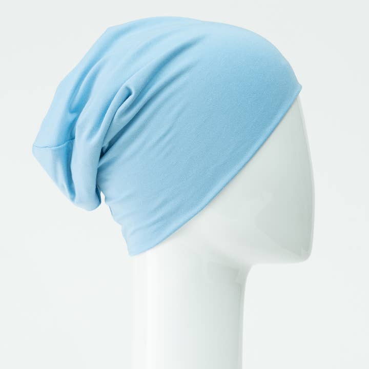 Sibelle - Wholesale Beanie - Women's - Chemo Slouchy Beanies | Bamboo Blue