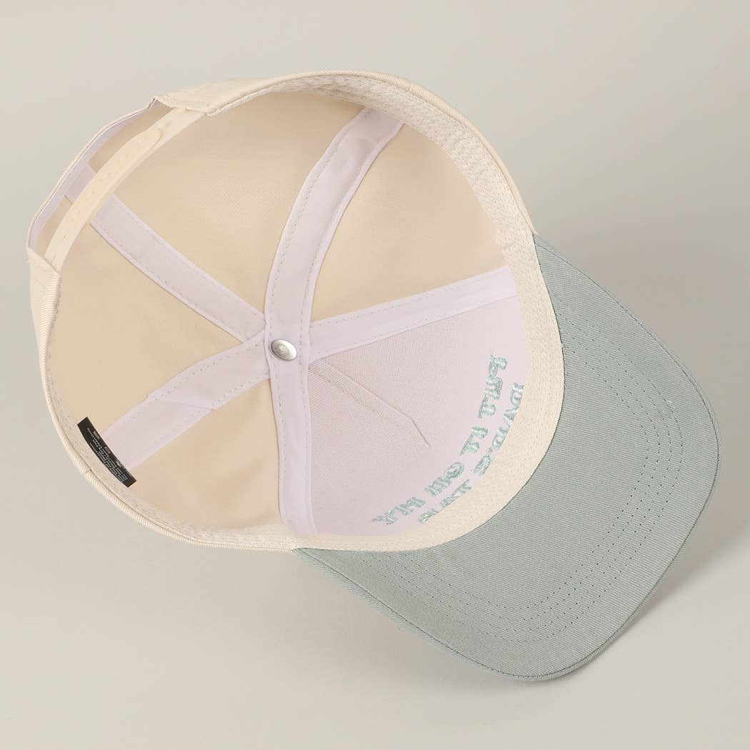 Fashion City - Wholesale Baseball Cap - Unisex - Put It On My Dad's Tab Embroidery Two-Tone Hat62