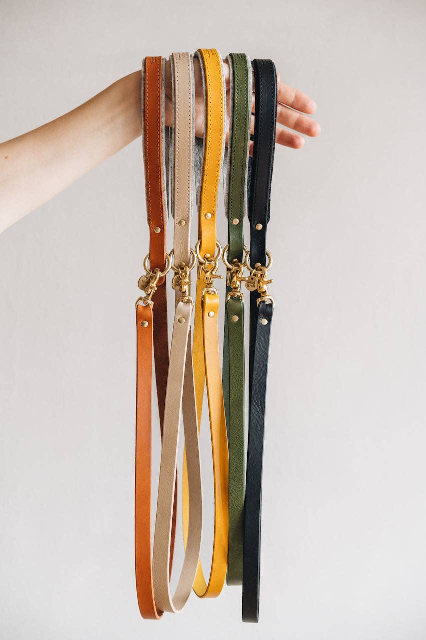 BAND&ROLL - Wholesale Pet Leash - Dog - LIGHTWEIGHT SHORT LEATHER LEASH. HITCH air14