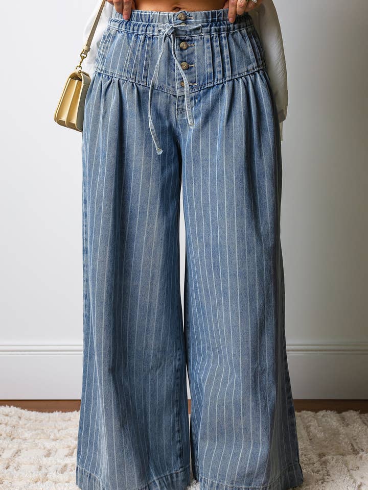 Sutton Casual Wide Leg Jeans for wholesale by Threaded Pear