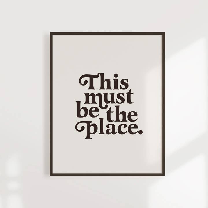 Kuku Studio - Wholesale Art Print - This Must Be The Place Print | Colorful Minimalist Art
