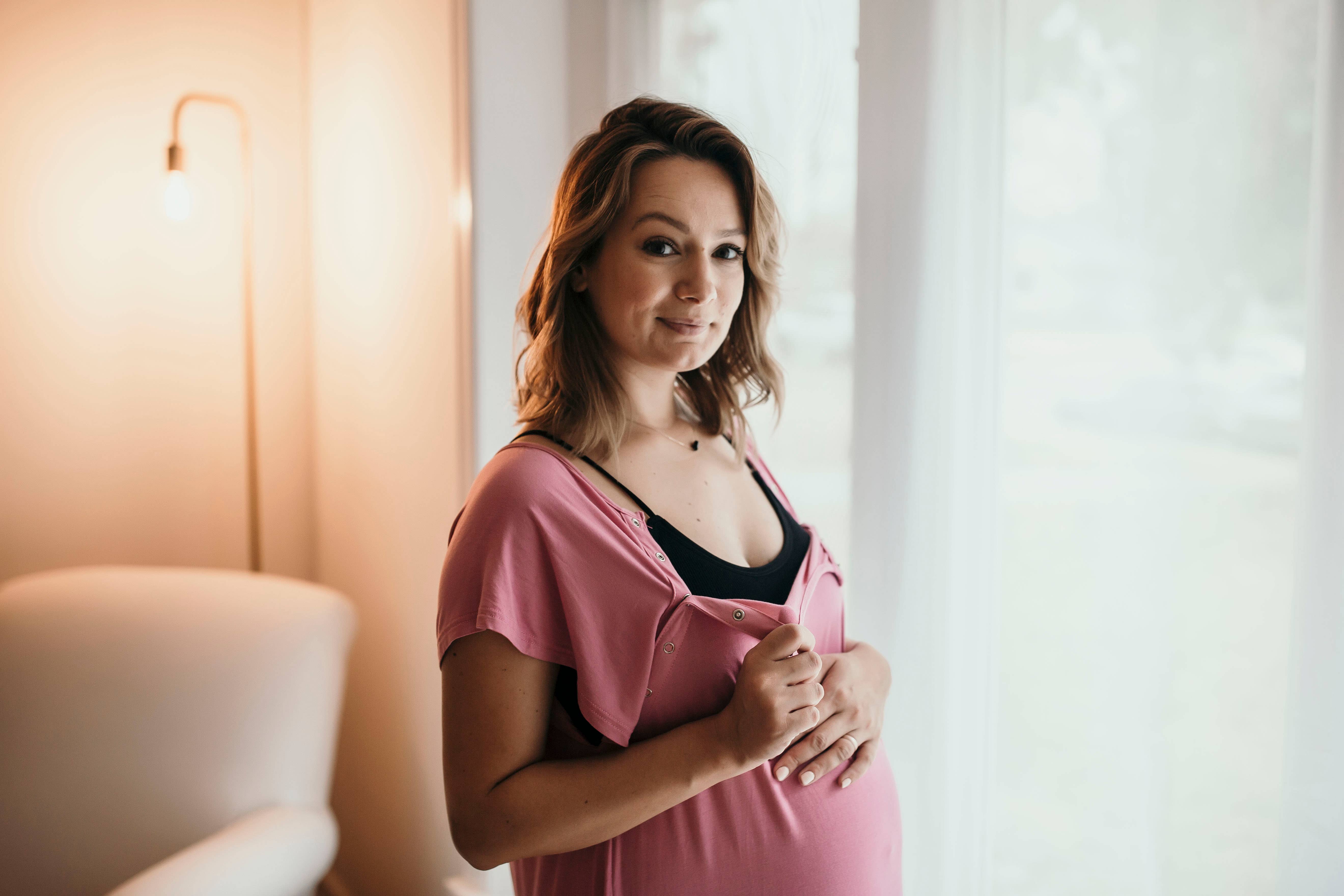 Three Little Tots - Wholesale Dress - Maternity - Rose Mommy Labor and Delivery/ Nursing Gown8