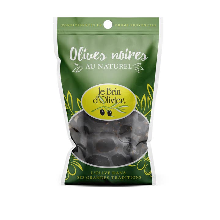 Le Brin d'Olivier - Vente Olives - Olives noires variété Coquillo au naturel