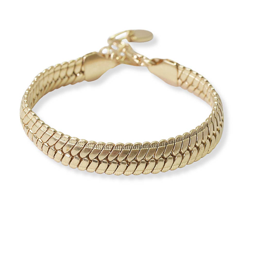 SOPHIA WHOLESALE - Wholesale Link & Chain Bracelet - Snake Chain Metal Bracelet2