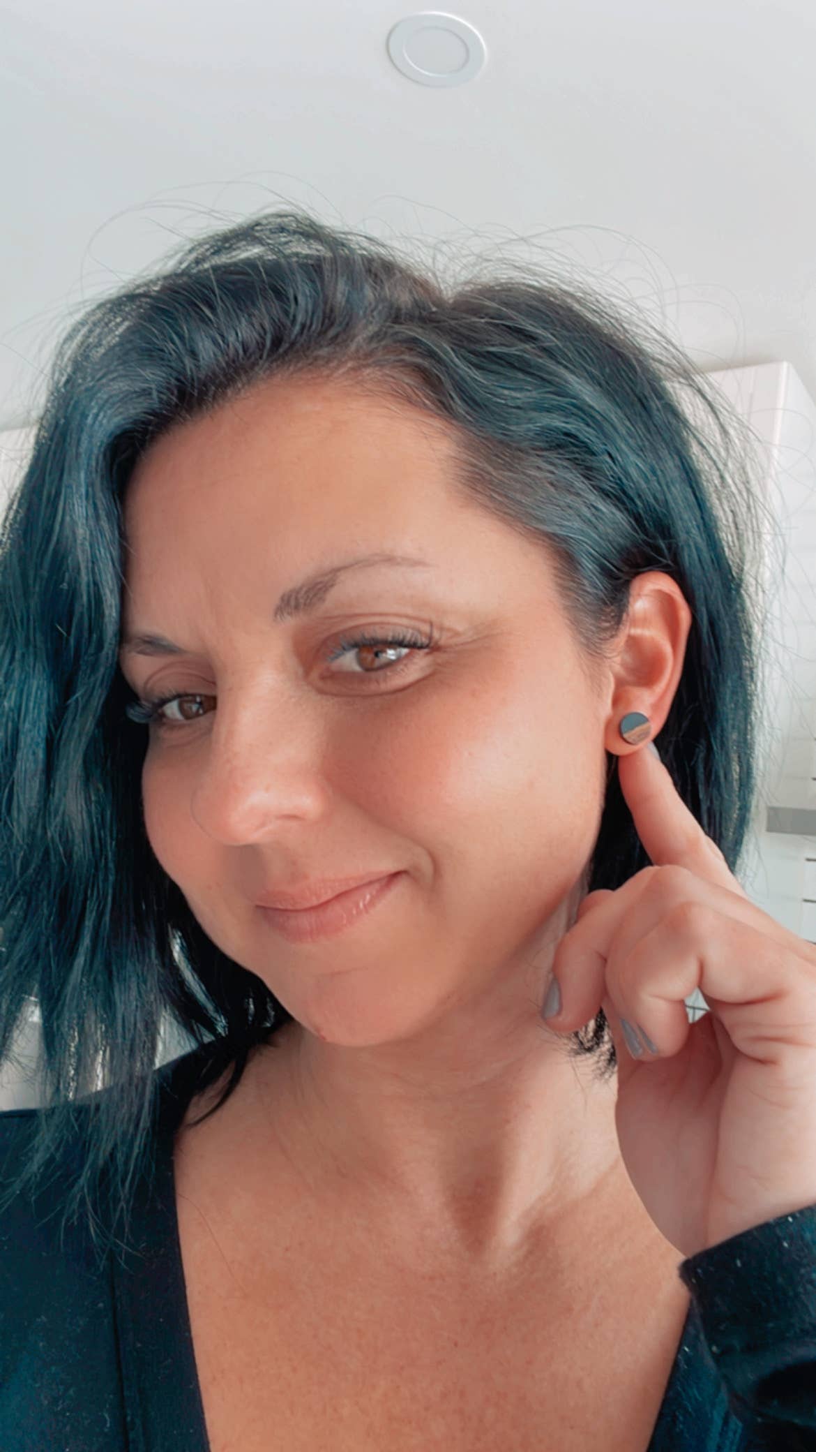 Shantiques Mini Creations – Engroshandel Ørestikkere – Øreringe - Træ Grain Lille Cirkel5