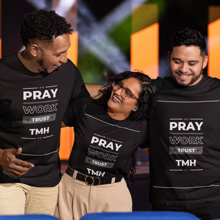 Diamond Eyes Enterprises - Wholesale Screen Printed T-Shirt - Women's - Pray, Work, Trust The Most High T-Shirt