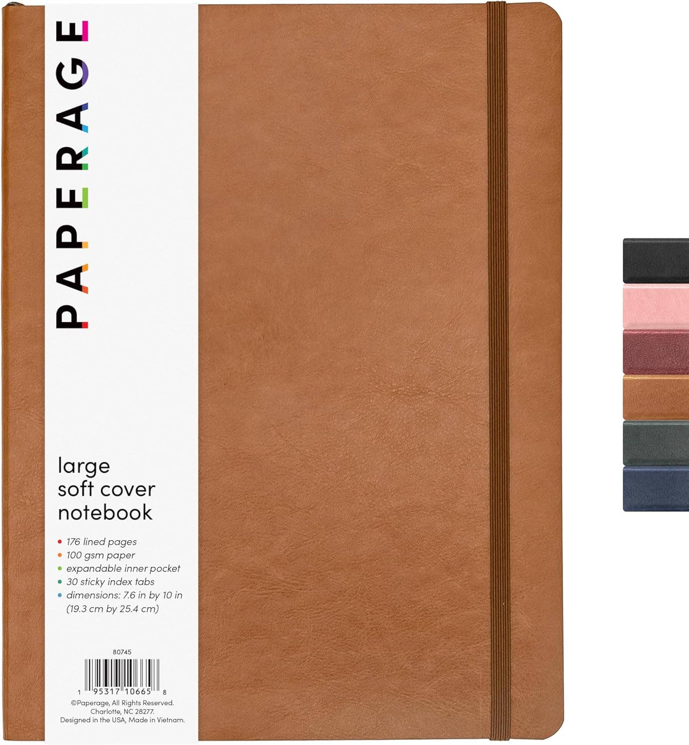 Paperage - Wholesale Notebook - 176PG Large Softcover Lined Journal Notebook3
