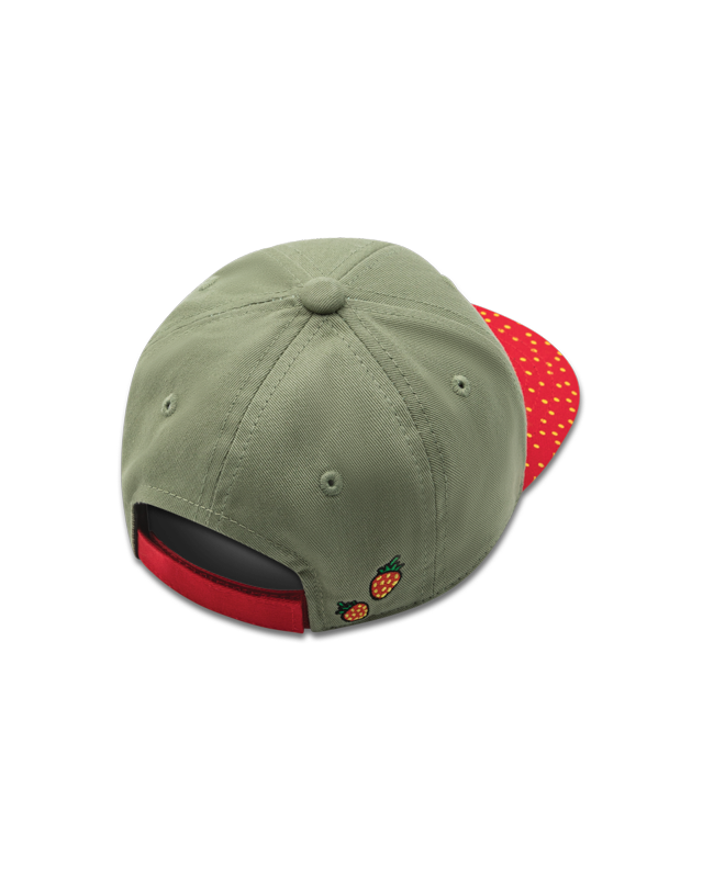 koaa – Großhandel Basecap – Kinder – koaa – Der kleine Maulwurf "Erdbeere" – Snapback green/red1