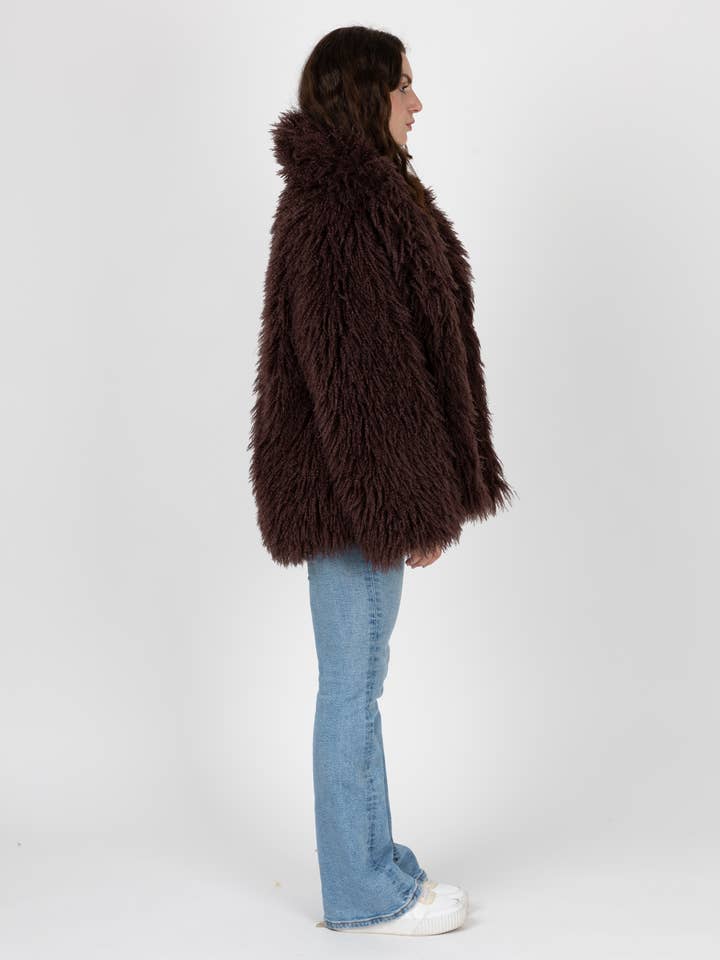 KZELL PARIS - Wholesale Fur/Faux Fur Coat - Women's - SHORT COAT IN MONGOLIAN FAUX FUR19
