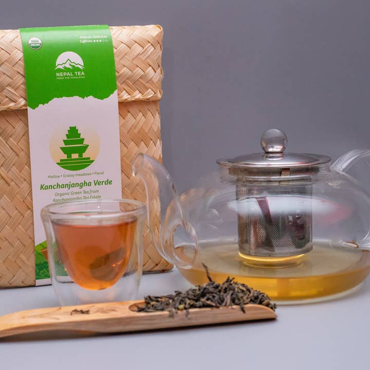 Nepal Tea Collective - Vendita all'ingrosso Tè sfusi - Tè sfuso Kanchanjangha Verde - 1 kg (2,2 libbre)