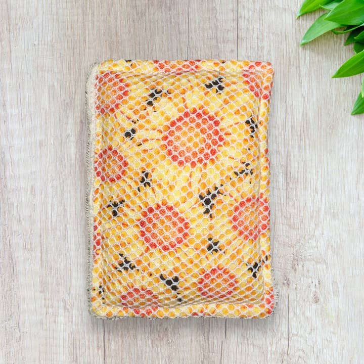 Three Dandelion Wishes - Wholesale Dishcloth - Reusable Sponge Sunflowers1