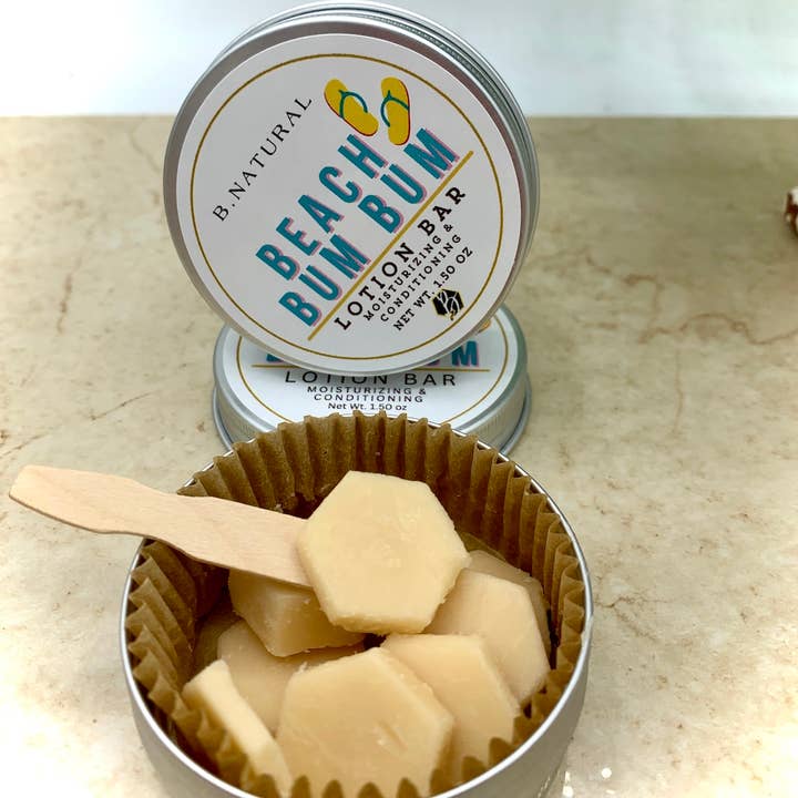 B.NATURAL - Wholesale Solid Lotion - Beach Bum Bum | Lotion Bar (62 Type)